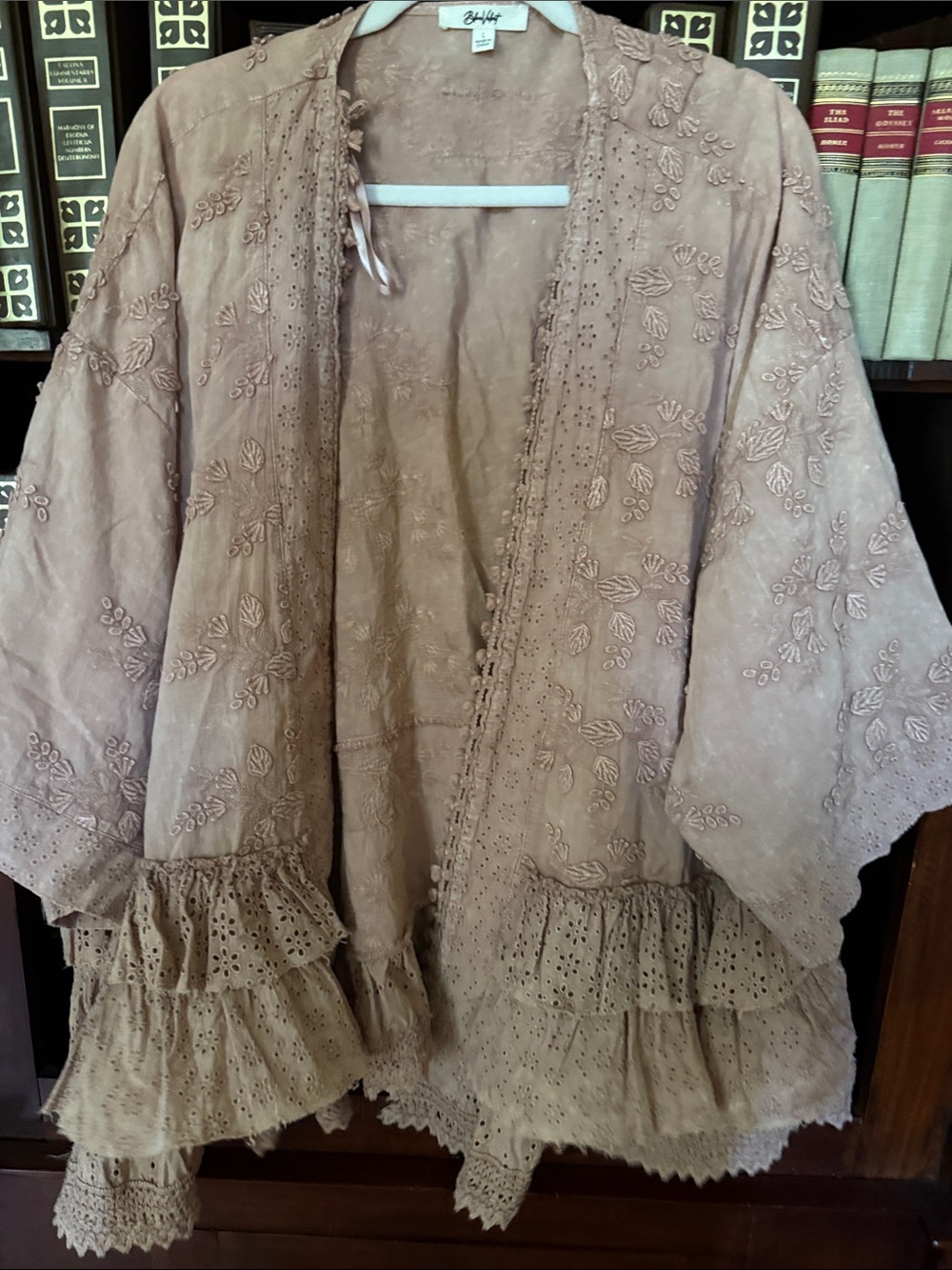 Blue Velvet Dusty Rose Textured Jacket. New with out tag.